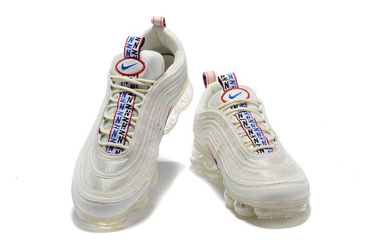 Nike Air Vapormax 97 White Blue Red Shoes - Click Image to Close